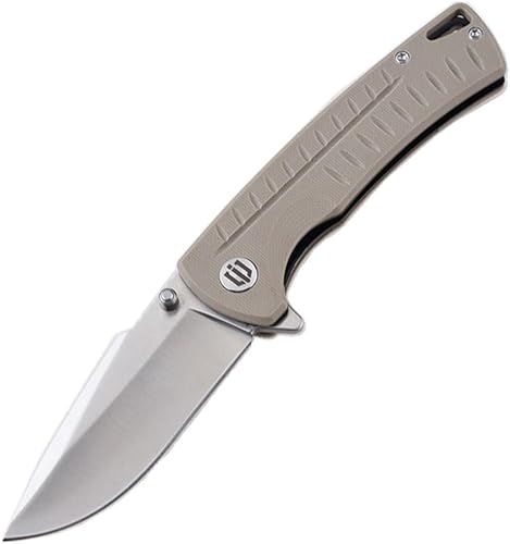 Miniatura 10 de SHIELDON Relicanth - Cuchillo de bolsillo EDC de 3.2 pulgadas, hoja D2, negro, mango G10, cuchillo plegable con clip, calificado como cuchillo de