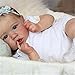 Reborn Baby Dolls Grey Eyes Girl Muñeca recién Nacida Suave y Completo Cuerpo de Silicona Muñecas de crianza realistas Muñecas Ligeras y Lavables para niños pequeños Juguetes para niños