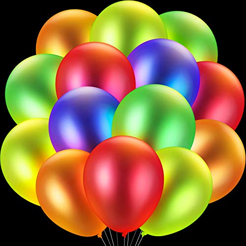 Neon Glow Party Balloons 10 Inch UV Blacklight Reactive Balloons Neon Fluorescent Balloons Glow in The Dark Colorful Latex Balloons for Blacklight Party Festival Birthday Wedding Supplies (24 Pieces) Neon Glow Party Balloons 10 Inch UV Blacklight Reactive Balloons Neon Fluorescent Balloons Glow in The Dark Colorful Latex Balloons for Blacklight Party Festival Birthday Wedding Supplies (24 Pieces)