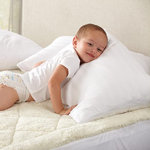 Great Bay Home 8-Pack 100% Cotton Pillow Protectors. 400 Thread Count Hypoallergenic Pillow Cover. Dust Mite, Bed Bug Cover, Zippered Pillow Protectors. (Standard Size) #TOP2