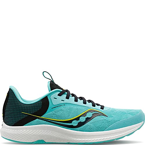 Saucony Damen Freedom 5 Laufschuh, Cool Mint/Acid, 41 EU