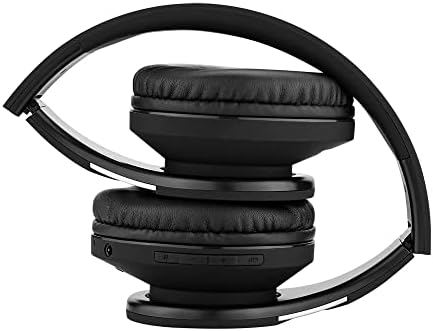 PowerLocus Bluetooth Headphones Over Ear, Wireless Headphones, Foldable Headphone with Hi-Fi Stereo, Built-in Microphone, Soft Earmuffs, Micro SD, Wireless and Wired Headphone for iPhone/iPad/PC/TV