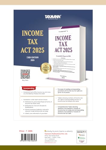 Image of Taxmann's Comparative Study of Provisions of Income Tax Act 2025 & Income Tax Act 1961 [Finance Act 2026] - Word-to-Word | Two-column Comparative Reference-Aligned Down to the Smallest Operative Unit