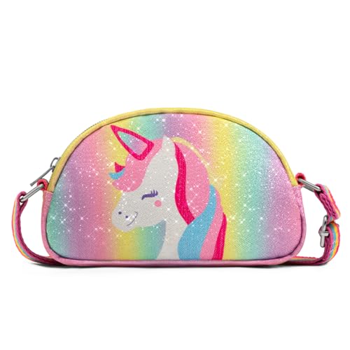 sveter Toddler Purse Kindergarten Graduation Gifts Birthday Gifts for 3 4 5 6 7 8 Year Old Girls Cute Rainbow Unicorn Kids Wallet Adjustable Crossbody Bag Trendy Stuff Toddler Travel Essential