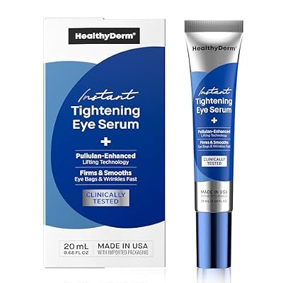 Instant Under Eye Lift Serum - Reduces Eye Bags, Wrinkles, Puffy Eyes, Dark Circles & Crows Feet in Minutes - Advanced Firming Polysaccharide Formula for Mature Skin - 20 mL