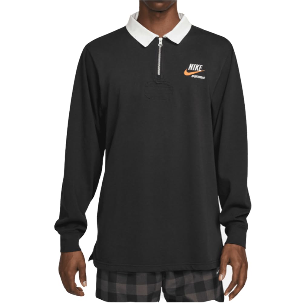 Nike Sportswear Trend Men's Rugby Long Sleeve Polo Negro
