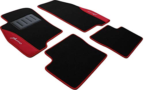 ilTappetoAuto by Fabbri 3 - COLOR0000013R - Tapis de Voiture sur Mesure en Moquette Antidérapante, 2 Broderies
