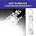 Teybouk 10 PCS T10 Tail Light Bulb, 12V 5W High-brightness Halogen Bulb, Vehicle Instrument Panel Lights Parking Lights, Universal for Most Cars, Trucks, SUVs (White)