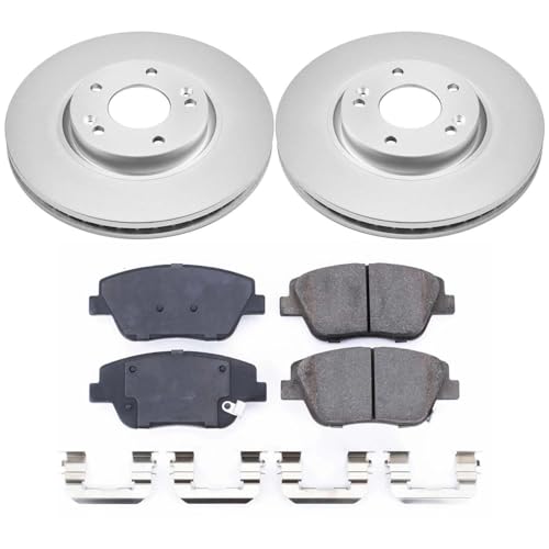 Image of PowerStop Z17 Brake Pad & Fully Coated Rotor Kit Front CRK5377