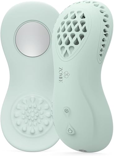 Zomee Masajeador de lactancia de calentamiento y enfriamiento terapia de calor, frío y vibración 3 en 1 para alivio de la lactancia materna y un