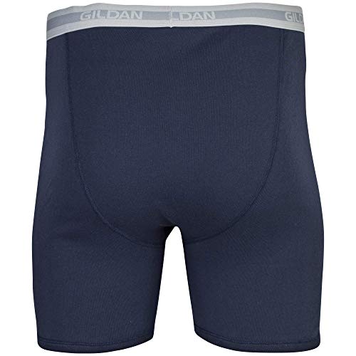 Gildan Men's Underwear Boxer Briefs, Multipack, Mixed Navy (5-Pack), Large #TOP4