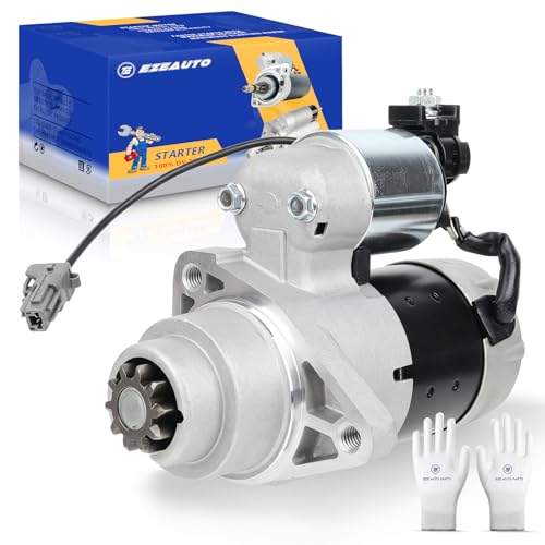 Image of Ezexpreze 17904N New Starter Compatible with Infiniti G35 2003-2007, M35 2006-2008, FX35 2003-2008 & Nissan 350Z 2003-2007, 3.5L, 12V 1.4KW 10-Teeth Clockwise, Replace# 23300AM600, 23300AM60A