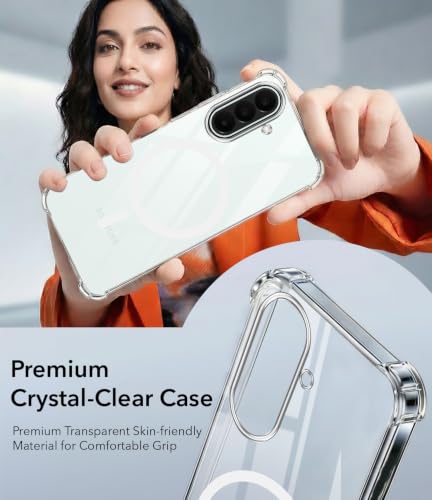 Image of Jkobi Shockproof Crystal-Clear Back Cover for Samsung Galaxy A27 5G | Samsung Galaxy M47 5G (Magsafe Wireless Support | Drop & Camera Protection | Hard Polycarbonate)