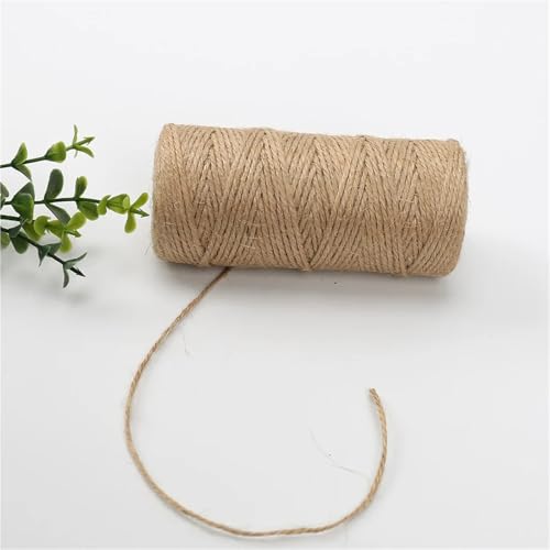 Cuerda de algodón trenzada de 2mm: 3 rollos de hilo de cáñamo natural de 100 metros 5