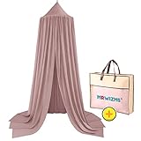 Kinderzimmer Deko: Der Betthimmel ist eine perfekte Dekoration für das Baby-, Kinder- oder Spielzimmer. Er sieht aus wie ein schönes Schloss und erschafft dadurch eine traumhafte Atmosphäre.runde Kuppel Bett Himmelbett, stellen Ihrem Baby einem einen sicheren Raum zu Verfügung.