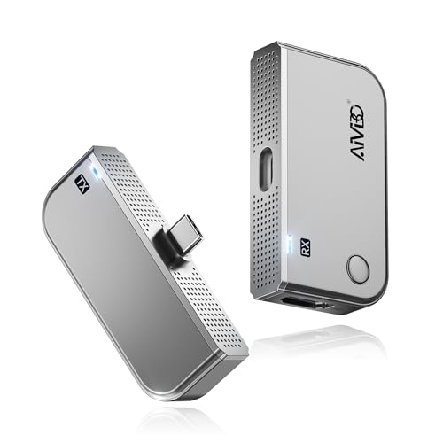 Image of 2026 Upgraded Type-C Wireless HDMI Transmitter and Receiver Plug&Play, 4K Input to 1080P@60Hz Output, 5.8G+2.4G Video Audio from Phone/Tablet/Laptop/PC to Monitor/Projector/TV Box-165FT/50M (Gray)