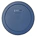Pyrex 7402 6-Cup Sculpted Glass Mixing Bowl & 7402-PC 6/7-Cup Blue Spruce Lid - Made in USA