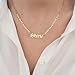 Beleco Custom Name Necklace 18k Gold/Rose Plated or Sterling Silver 925 - Personalized Name Necklace