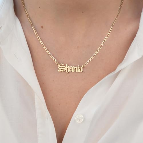 Beleco Custom Name Necklace 18k Gold/Rose Plated or Sterling Silver 925 - Personalized Name Necklace4