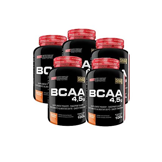 KIT 5x BCAA 4.5 Tangerina - 100g - Bodybuilders