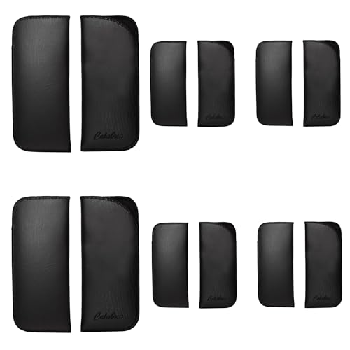 Image of Mens Slim Half-Clip Case in Black or Brown (Black (No-Clip)) - 12PACK