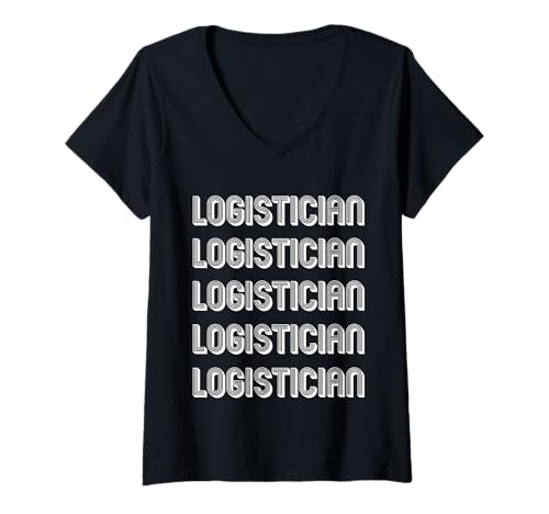 Mujer Logística Profesional Camiseta Cuello V