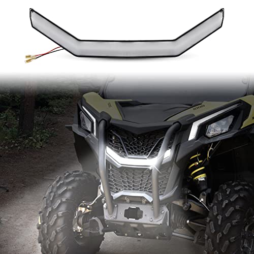 SAUTVS LED Front Grille Light for Maverick Trail, New Premium Front Mesh Grill LED Light Bar for Can-Am Maverick Trail Sport Max 2018-2026 Accessories (1PC)
