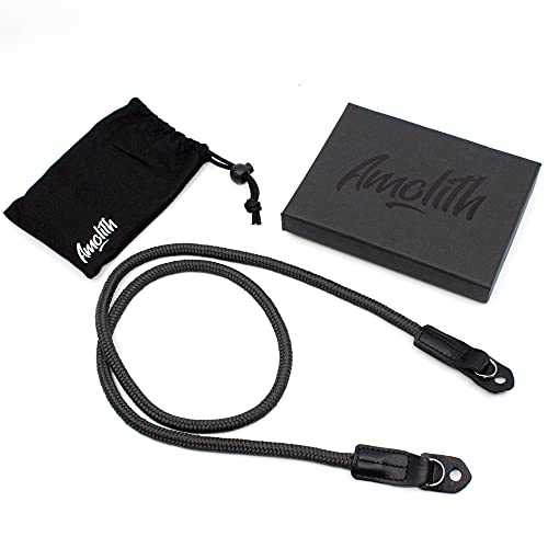 Amolith® Kameragurt aus Seil (100 cm, Schwarz) Cover