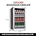 Honeywell Beverage Refrigerator and Cooler, 116 Can Mini Fridge with Glass Door for Soda Beer or Wine for Office or Bar with Adjustable Removable Shelving, Commercial Grade