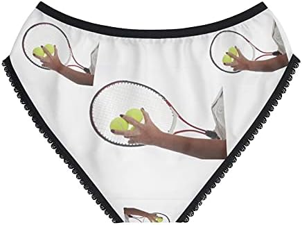 Tennis Racquet Panties, Tennis Racquet Underwear, Briefs, Cotton Briefs, Funny Underwear, Panties For Women