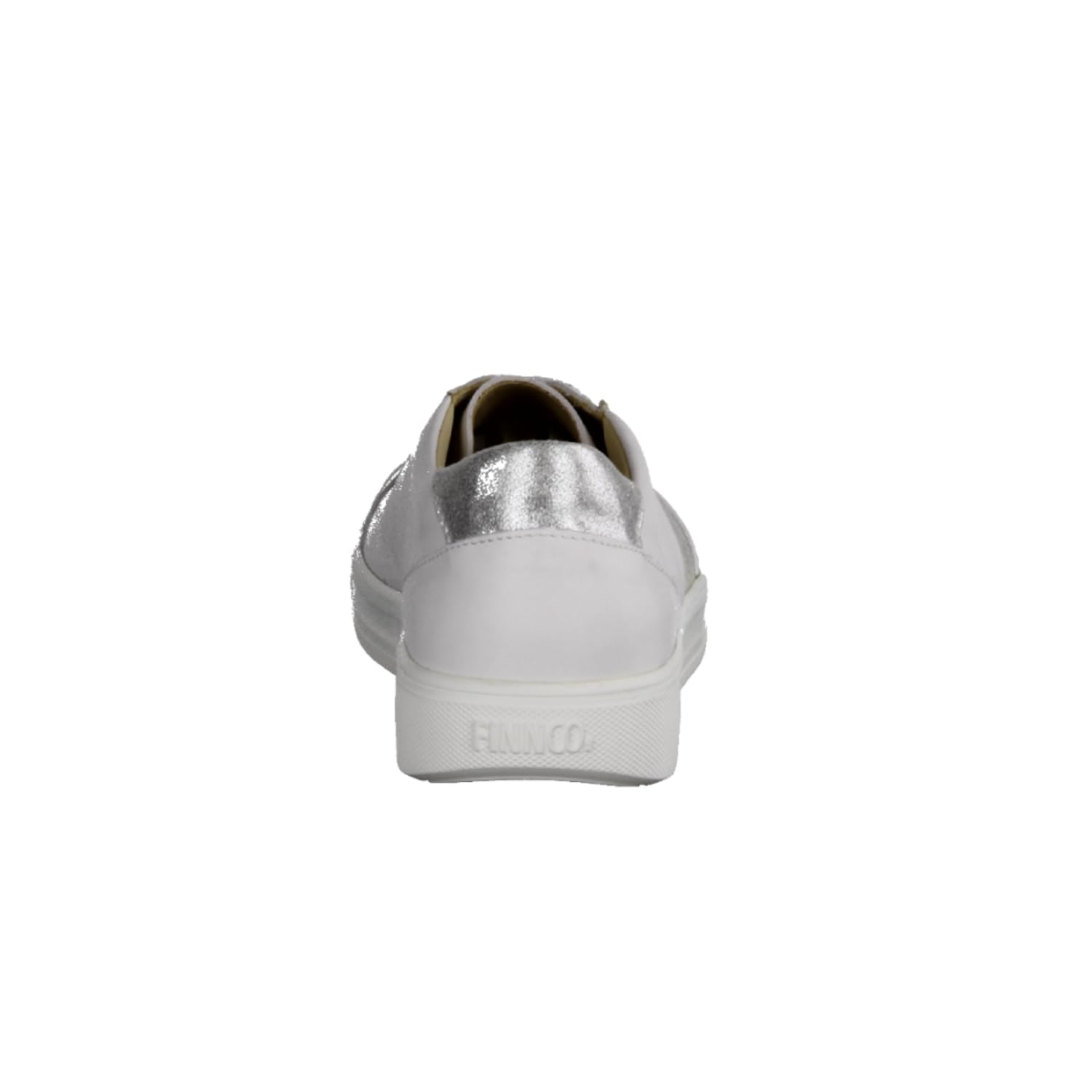 Finn Comfort Halbschuh Malita 2793-903094, Glattleder, Weiß mit silbernen Details, Fußbettung zum Wechseln Weiß