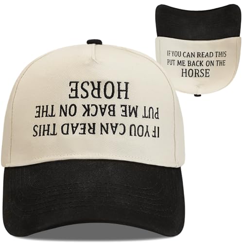EXFAI Funny Embroidered Horse Hat - Horses Gifts for Women Men Horse Lovers - Horses Riding Gifts