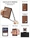 Stouchi AirTag Passport Holder, RFID Passport Holder with Airtag Slot, Multiple Passport Wallet Cover for Men, Leather Passport Case, Anti-Lost Waterproof Travel Accessories, Brown