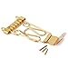 Alnicov 6 String Archtop Guitar Trapeze Tailpiece with Wired Frame Hollow Semi Hollow Electric Guitar Gold