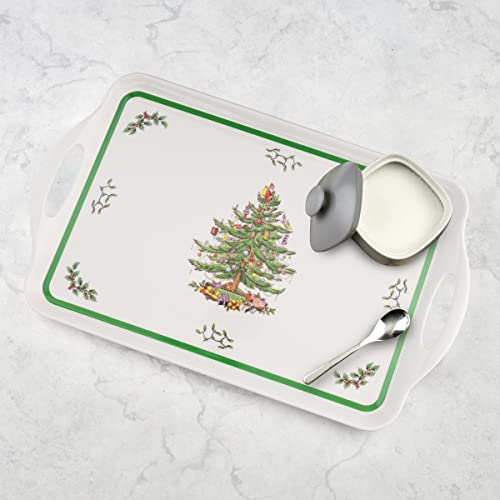 Spode Christmas Tree Melamine Serving Tray With Handles, 19-1/4-Inch #TOP3