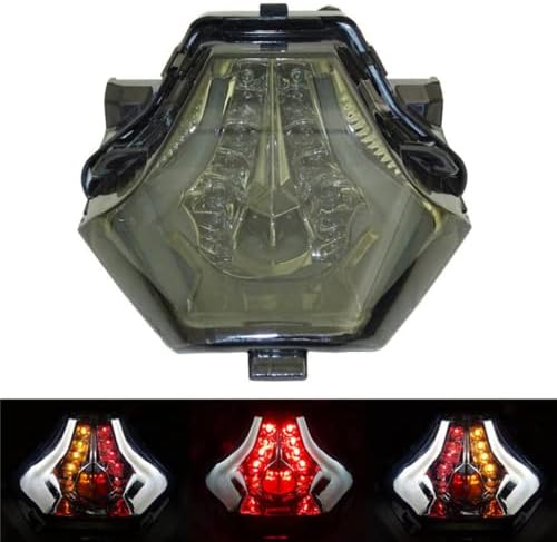 Miniatura 2 de ESPEEDMTC para Yamaha YZF-R3 YZF-R25 MT-03 MT-25 MT07 Luz integrada Luces LED Luz trasera Luces de señal de giro Accesorios de luz trasera (rojo)