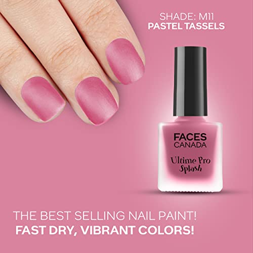 FACESCANADA Ultime Pro Splash Matte Nail Enamel - Pastel Tassels M11, 8ml | Quick Drying | Matte Finish | Long Lasting | No Chip Formula | Nail... - Image 3