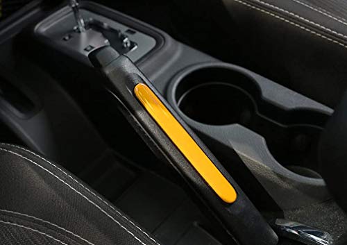 Opall 18Pcs Full Set Interior Decoration Trim Kit Steering Wheel& Center Console Air Outlet Trim, Door Handle Cover Inner For Jeep Wrangler Jk Jku 2011-2018 2 Door & 4 Door (Yellow) #TOP7