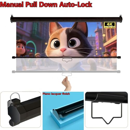 Pantalla manual retráctil de 60 pulgadas 16:9 para proyector miniatura 2