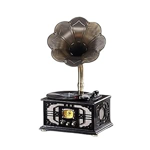 ZSYXM phonographe Gramophone Classique Haut de Gamme Haut de Gamme de Salon rétro décoration de Salon en Bois Massif Joueur de Vinyle rétro Nostalgie