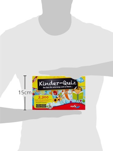 Noris 606013595 Quiz - Quizspiel mit 3300 Fragen und Wahlmöglichkeiten, für 1 - 6 Spieler, ideal für Zuhause oder auf Reisen, für Kinder ab 4 Jahren – Bild 6