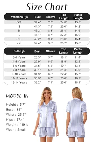Image of Schbbbta Women Pajamas Set, 2 Pieces Satin Silk Button Down Pjs Short Sleeve Outfits Loungewear