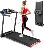 Laufband für Zuhause Klappbar 12 km/h Laufbänder Profi Elektrisches Avnbdao