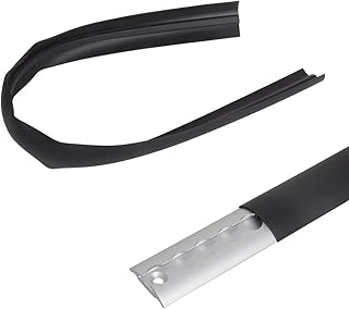 MOTO4U L Track Filler Strip,3.34-Foot Length Rubber L-Track Cover Strip for Rounded L Track,