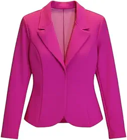 Blazer Casaquinho Feminino Aberto Manga Comprida, Blazer Slim, Cores Variadas, Estilo Casual e Executivo Escritorio