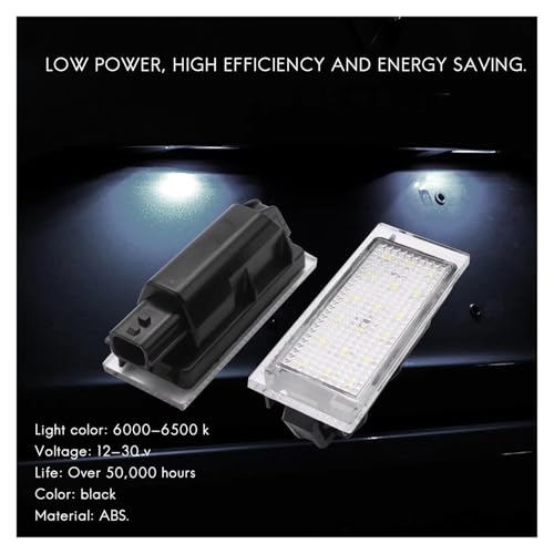 Luz de LED para placa matrícula coche compatible con Master y Vel Satis 4
