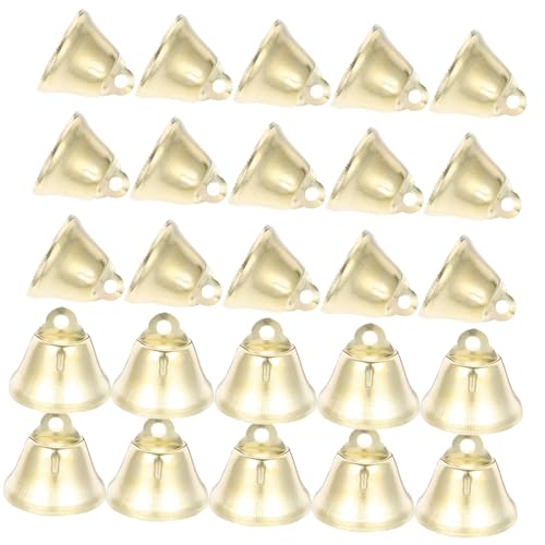 ARTIBETTER 100Pcs Small Mini Jingle Bells Golden Metal Pet Hanging Bells for DIY Crafts Christmas Decorations Wedding Accessories for Parties and Festivals