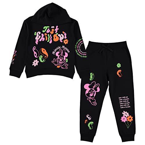 Image of Disney Girls Minnie Mouse Hoodie and Jogger Clothing Set - Little and Big Girl Sizes 4-16
