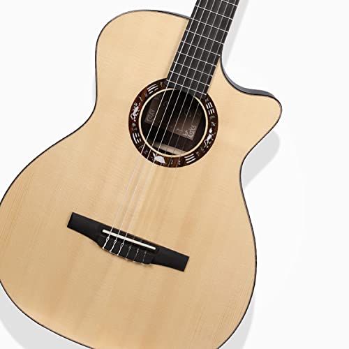 SheIRin Débutant 39 Pouces Guitarra Acustica Solid Top Cutaway Guitar Bundle Kit avec Gig Bag Tuner Capo Picks Strap… - Les Beatles, Paul McCartney, John Lennon, RIngo Starr, George Harrison SheIRin Débutant 39 Pouces Guitarra Acustica Solid Top Cutaway Guitar Bundle Kit avec Gig Bag Tuner Capo Picks Strap… – Image 3