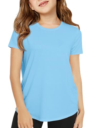 Image of Haloumoning Girls Short Sleeve T Shirts 5-14 Years